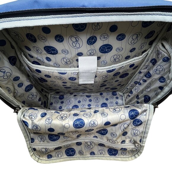 Samantha Brown Unisex Navy Nylon With RFID Protected Pocket Travel Backpack Sz L - Picture 11 of 15